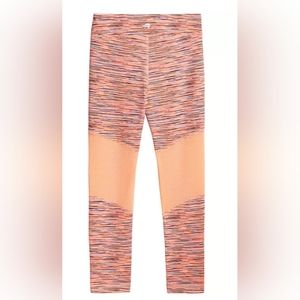 Ideology pink space dyed mesh cropped leggings
